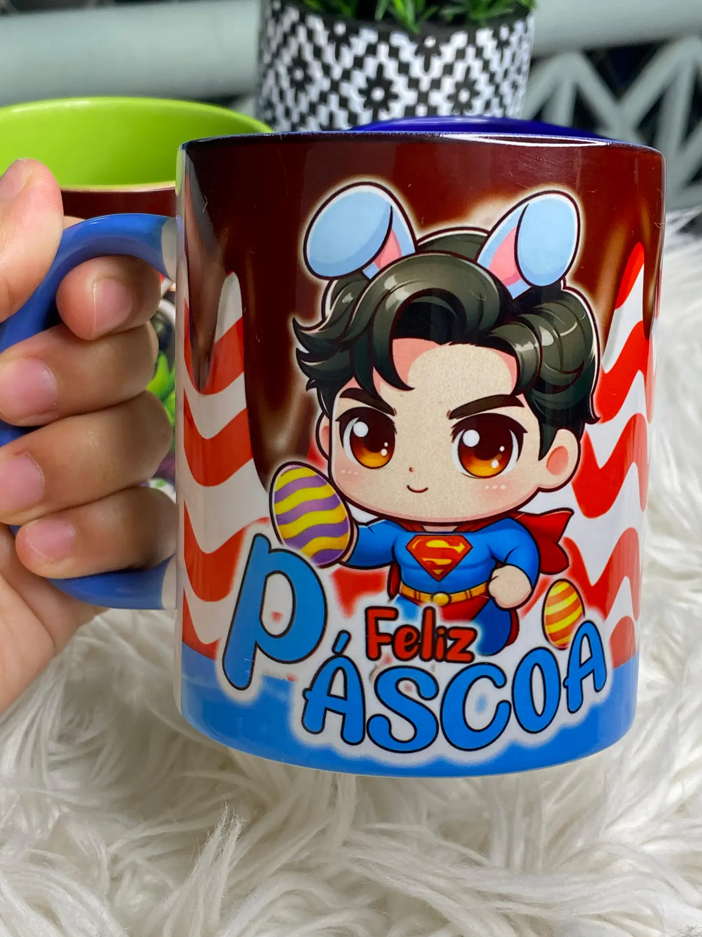 6 Arte para Caneca Páscoa Super Heróis Arquivo Png 6