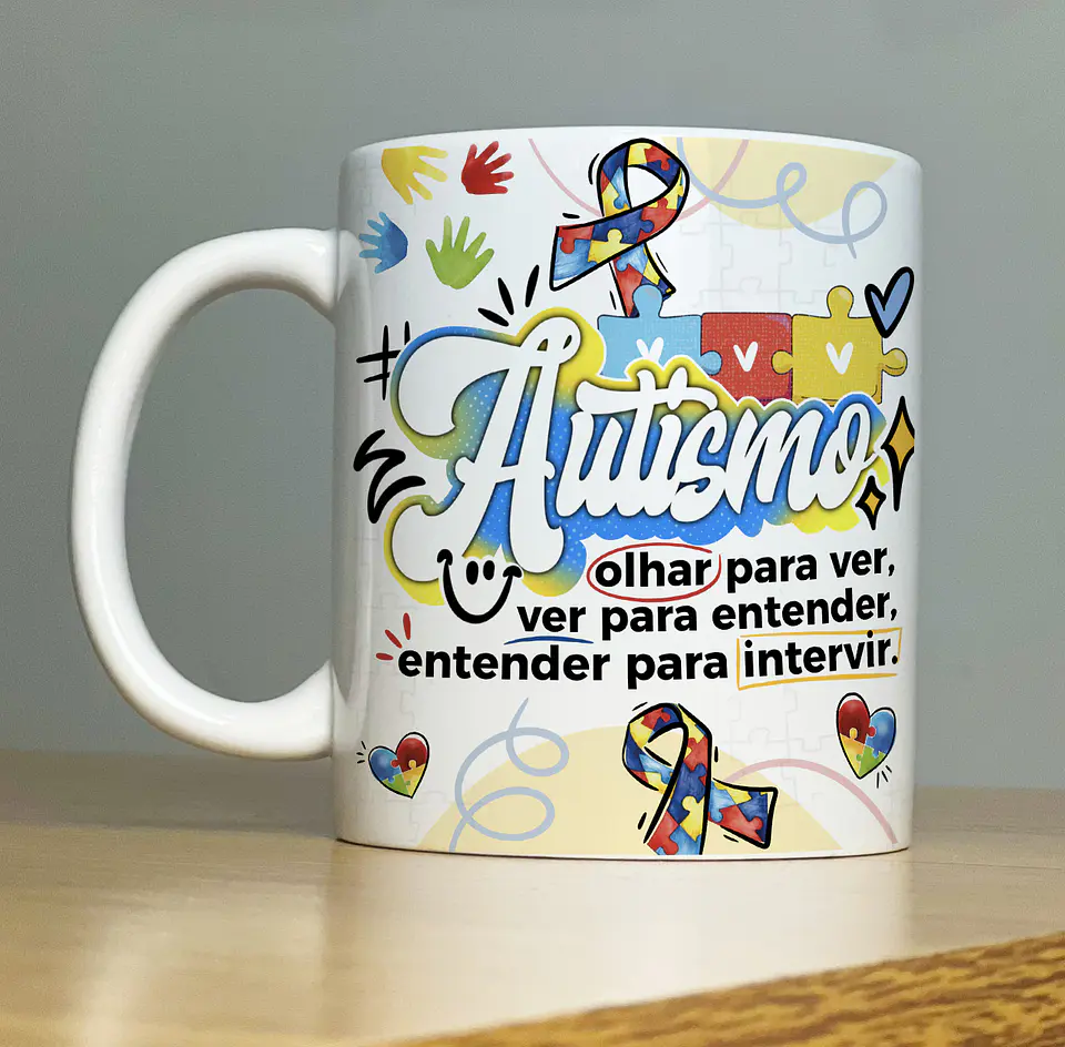 15 Artes para Caneca Autismo Arquivos em Jpg 12