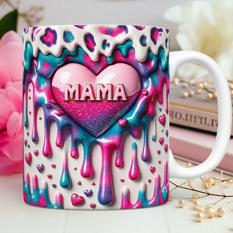 15 Artes para Caneca Dia das Mães Mama 3D Arquivos Png 5