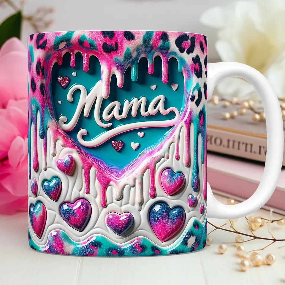 15 Artes para Caneca Dia das Mães Mama 3D Arquivos Png 7