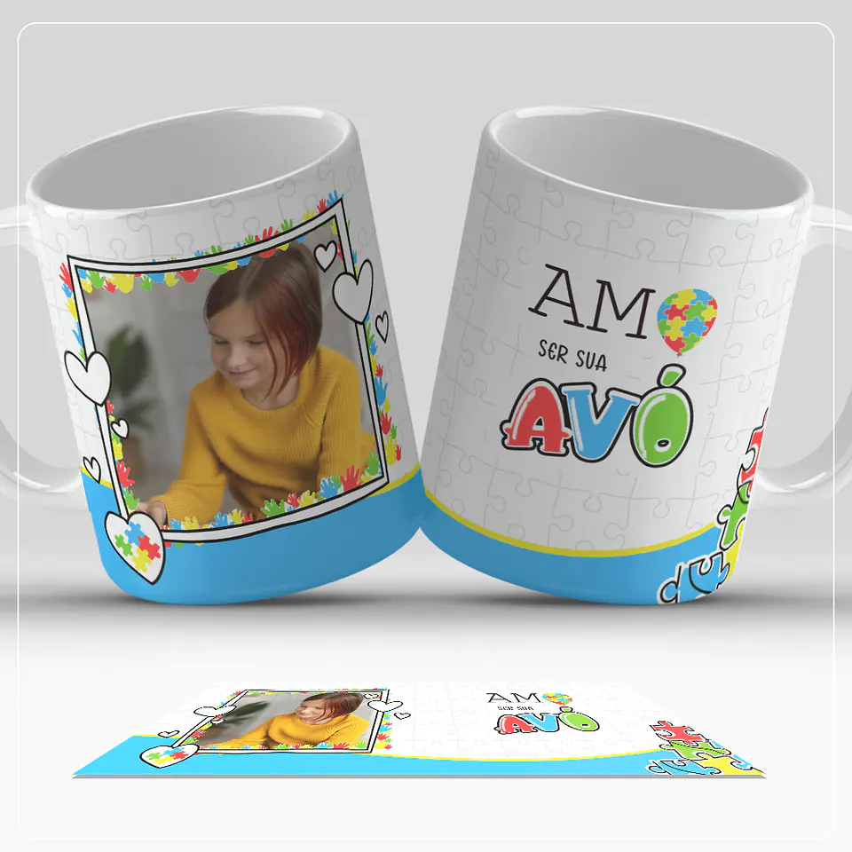 14 Artes Caneca Autismo Arquivo em Jpg 7