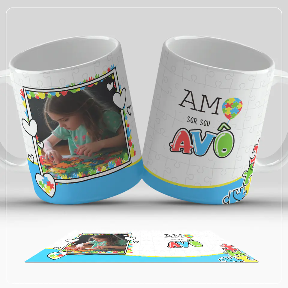 14 Artes Caneca Autismo Arquivo em Jpg 8