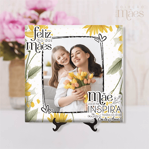 20 Artes para Azulejo Dia das Mães Arquivo Editável 