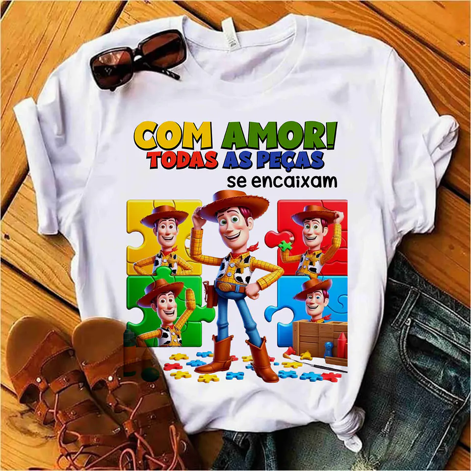 22 Artes para Caneca e Camisa Autismo Personagens Arquivo Editável 5