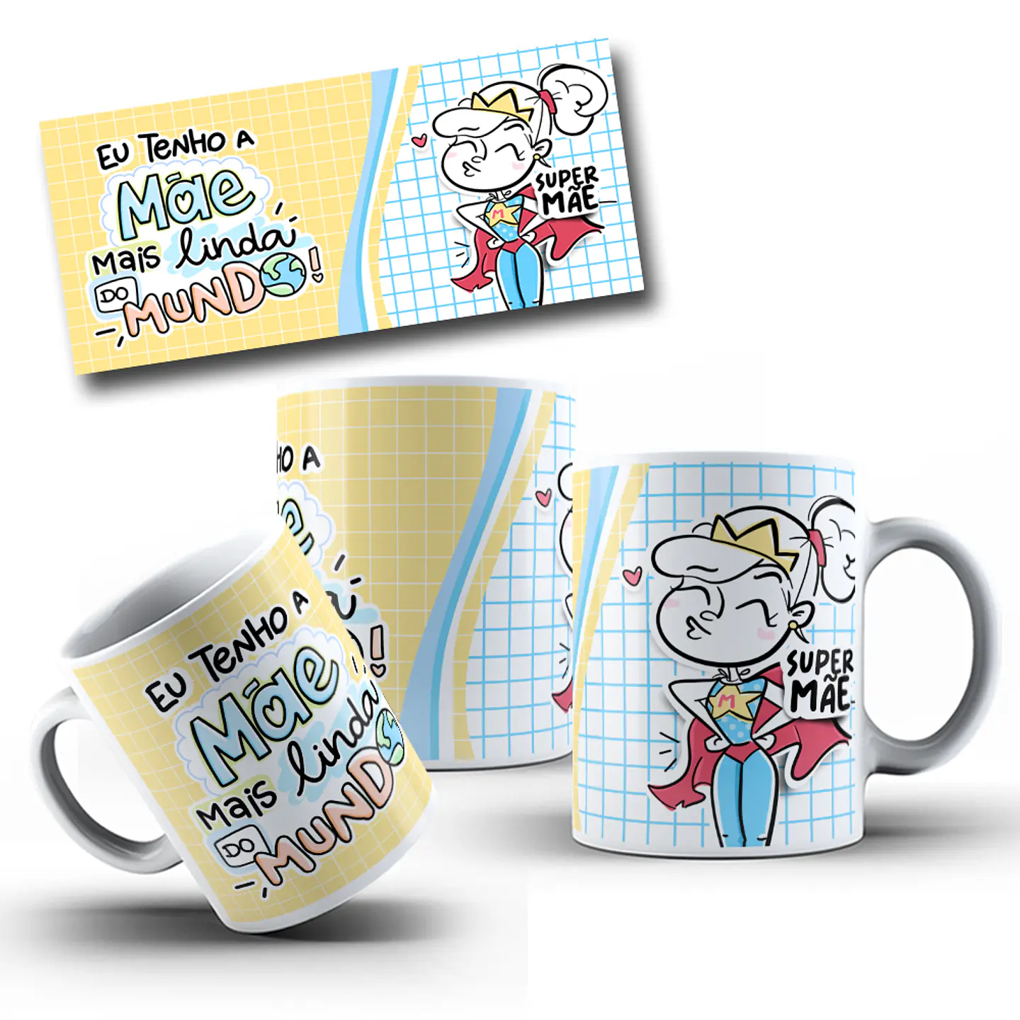 30  Artes para Caneca Dia das Mães Arquivo em Jpg 6