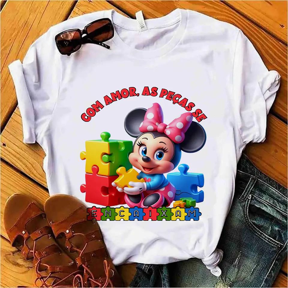 22 Artes para Caneca e Camisa Autismo Personagens Arquivo Editável 9