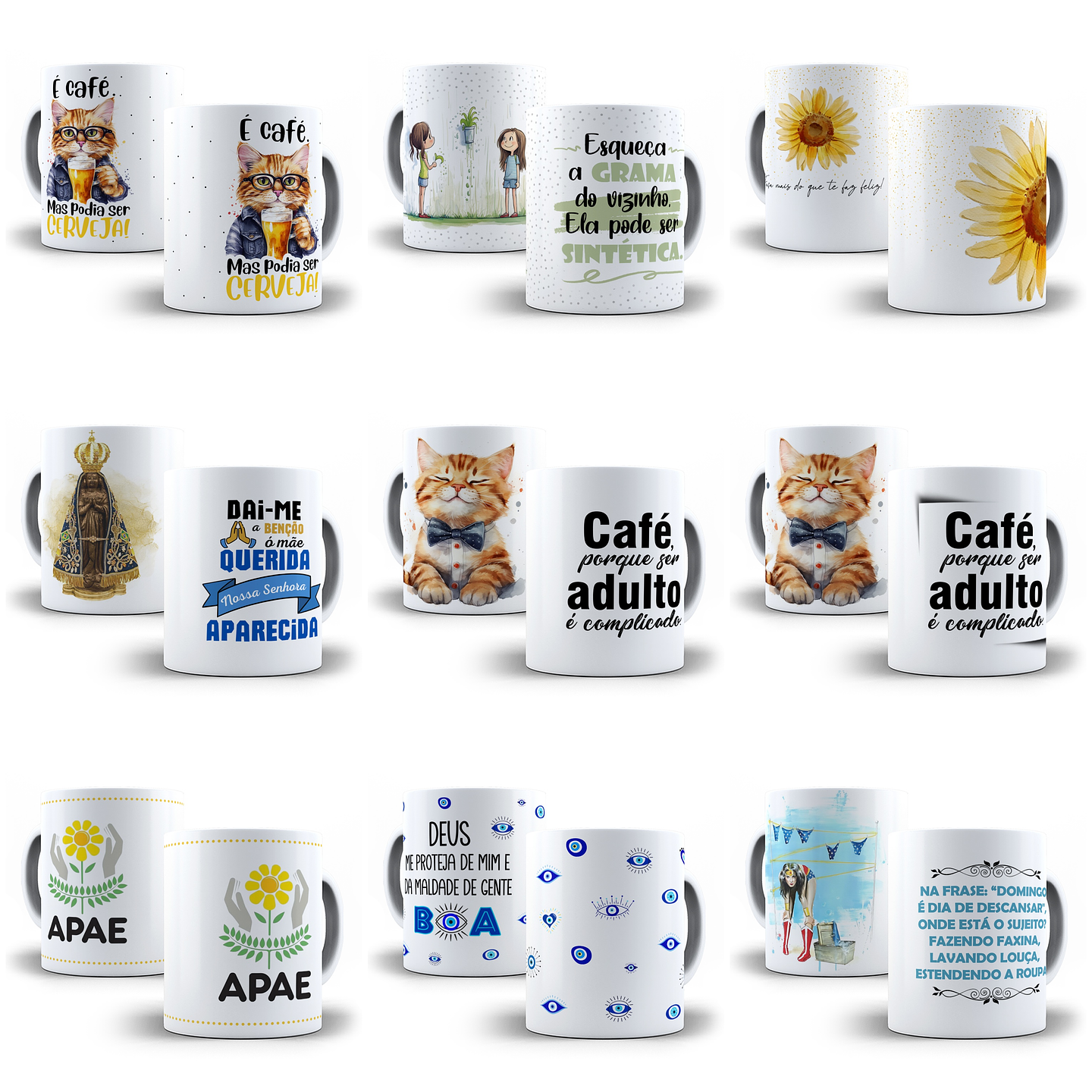 240 Artes para Caneca Frases Motivacionais Personagens e Outros Arquivo em Jpg  3