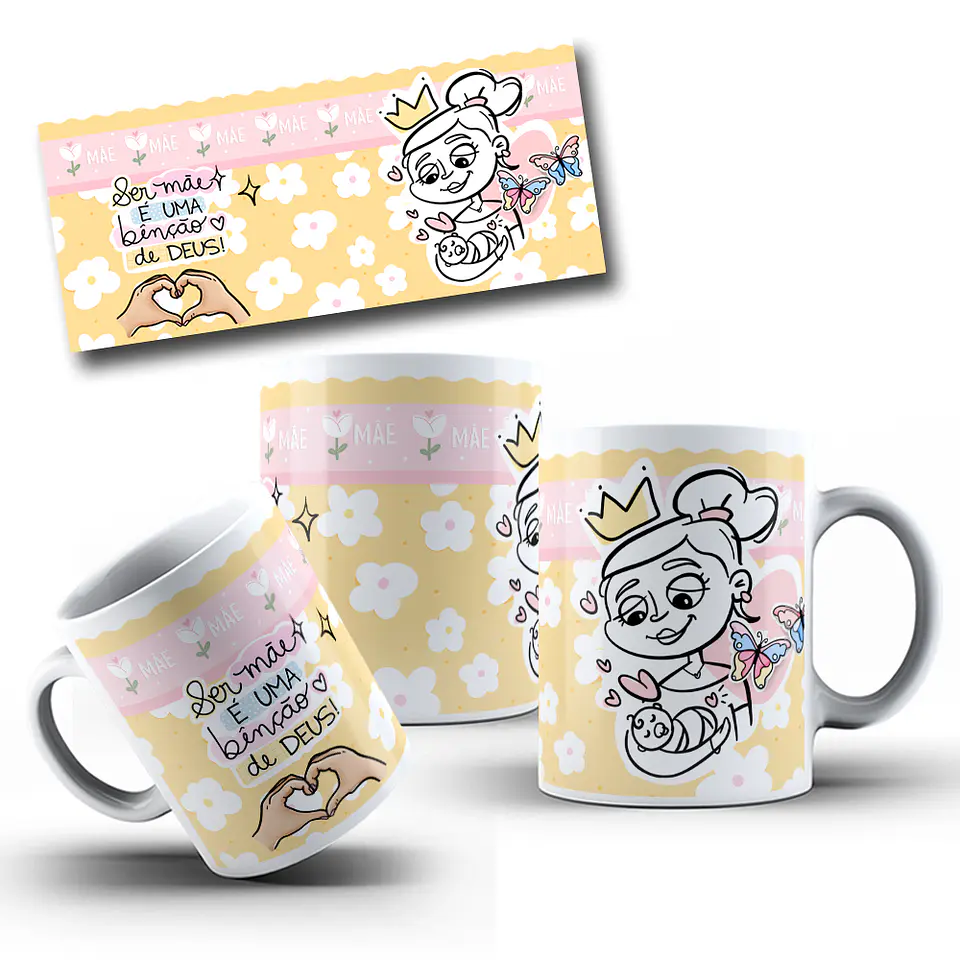 30  Artes para Caneca Dia das Mães Arquivo em Jpg 10