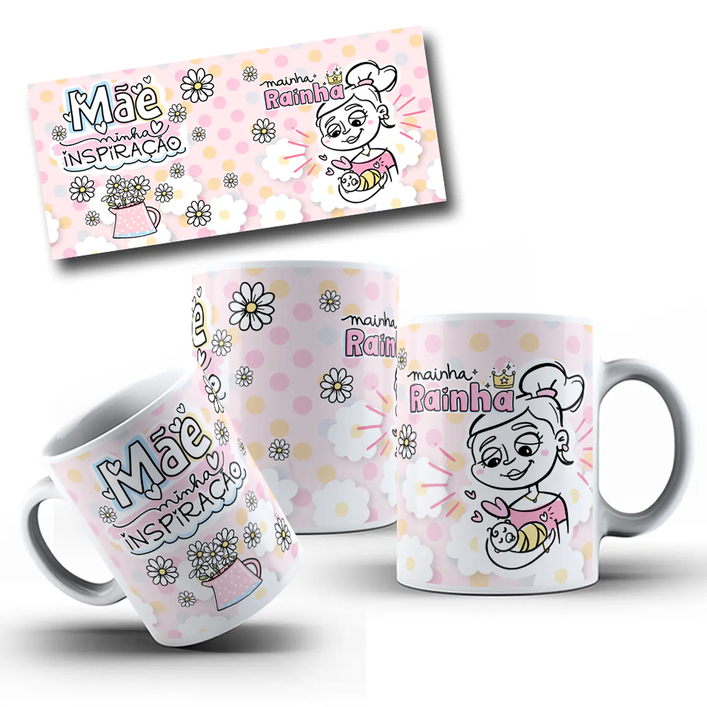 30  Artes para Caneca Dia das Mães Arquivo em Jpg 13