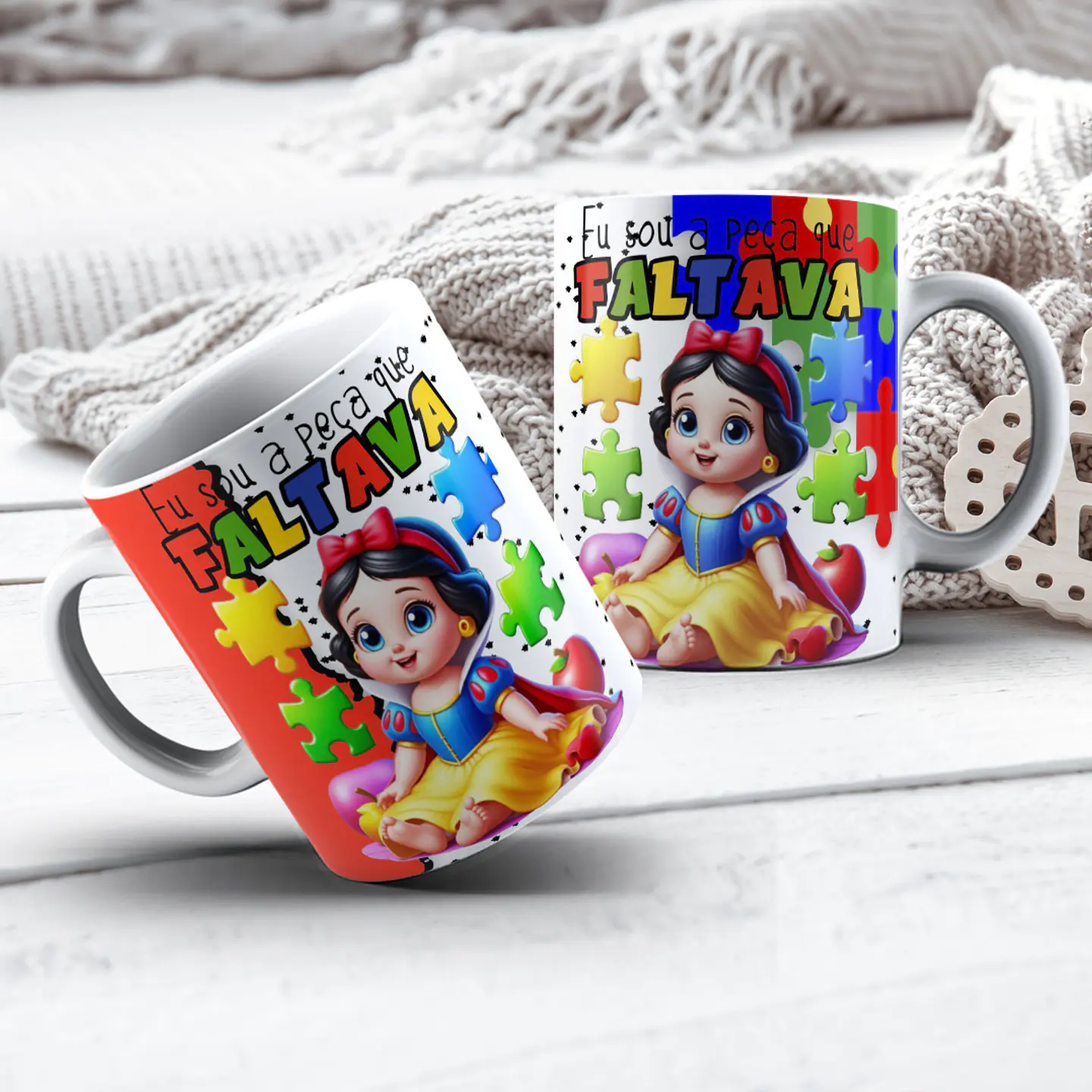 22 Artes para Caneca e Camisa Autismo Personagens Arquivo Editável 14