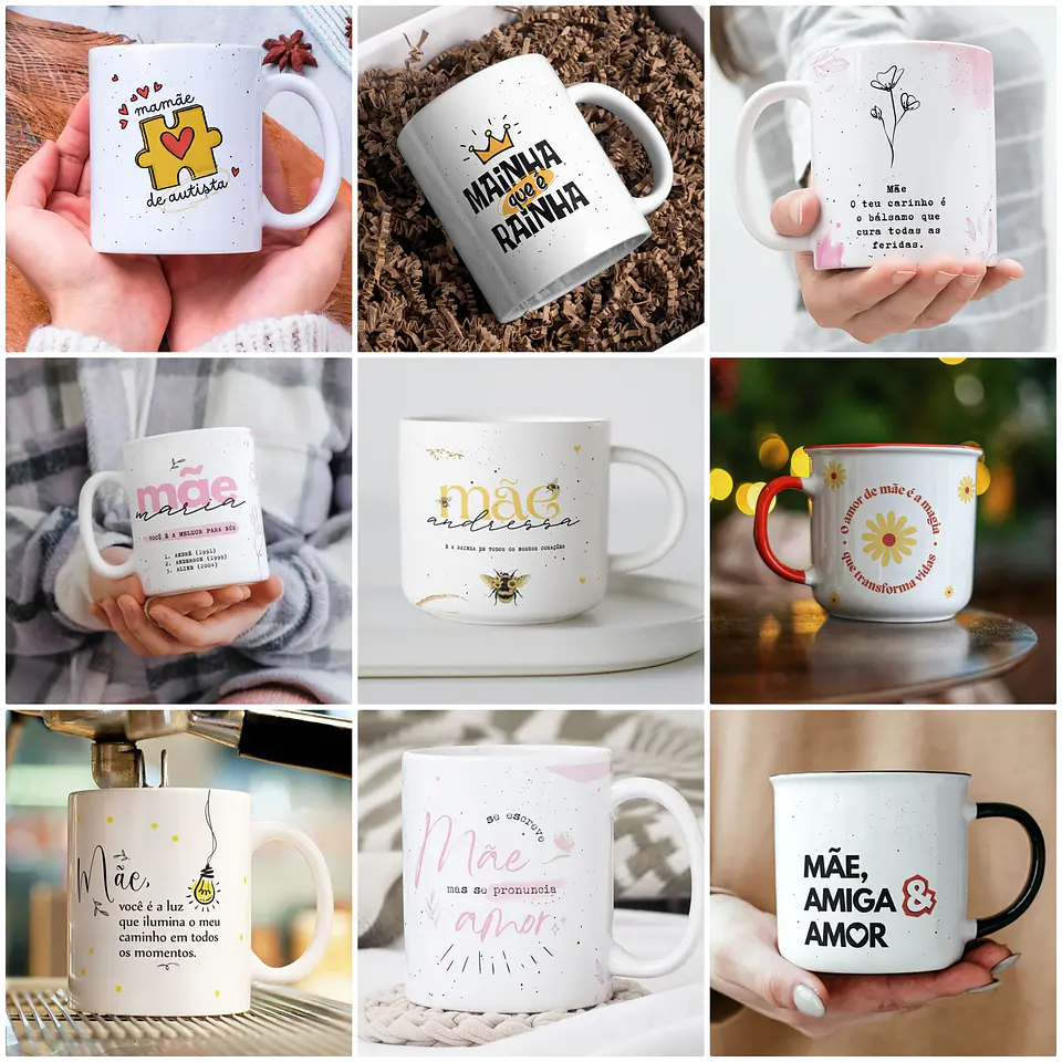 36  Artes para Caneca Dia das Mães Arquivo em Jpg 4