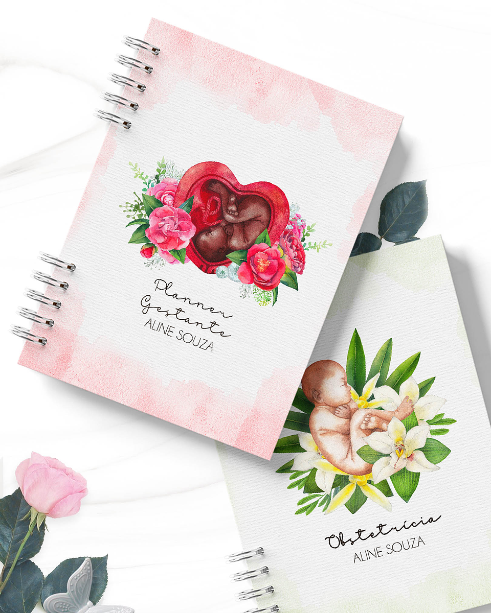 Arquivos Capas para Agenda Gestantes em Png  3