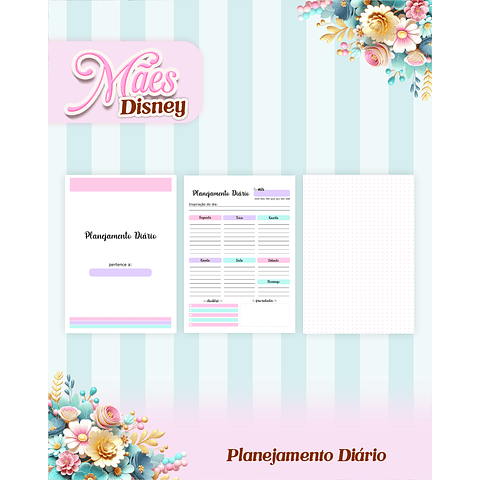 Arquivos para Encadernação Dia das Mães Princesas da Disney em Pdf e Png