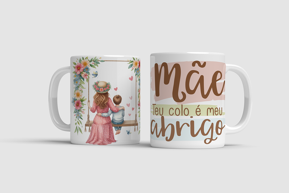 10 Arte Caneca Dia das Mães Arquivo em Png  1