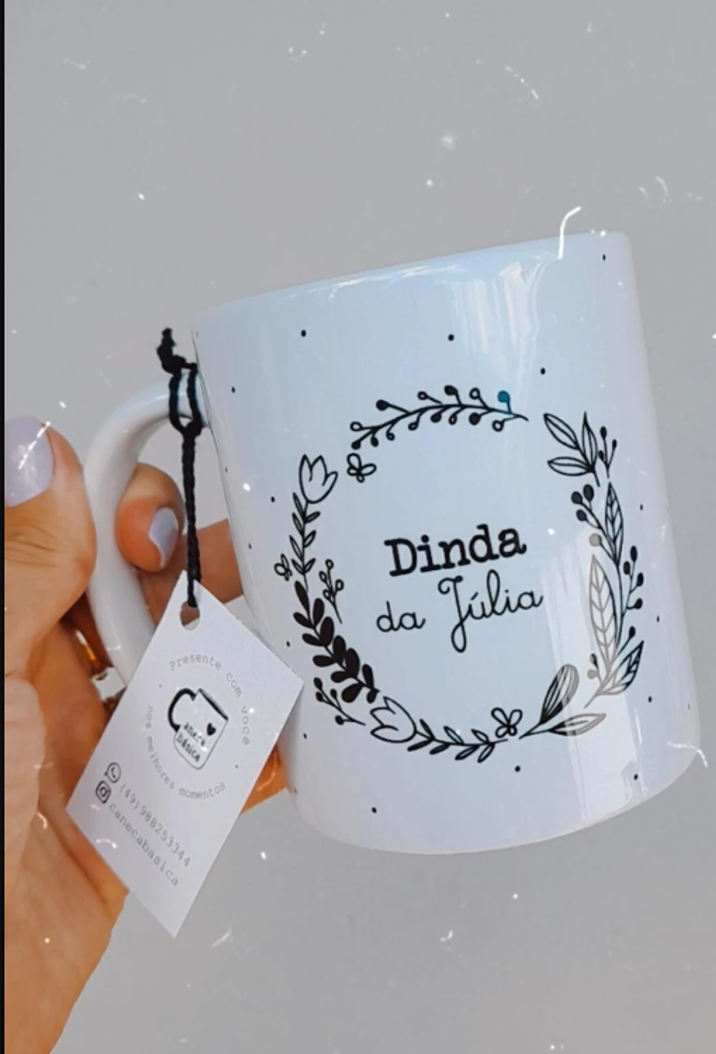 2 Arte Caneca Dindo e Dinda Minimalista Arquivo em Png 2