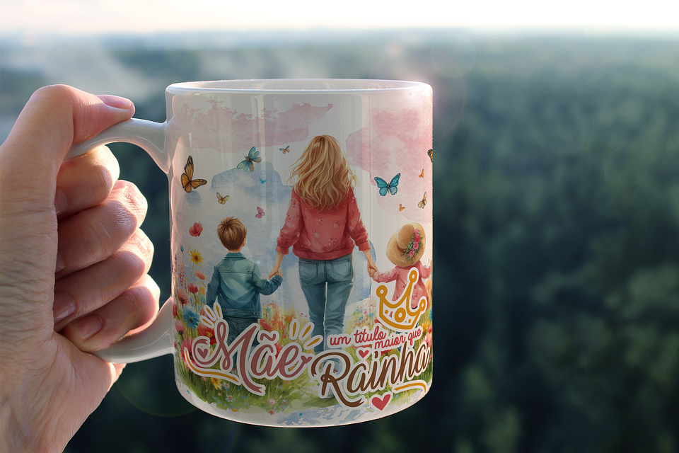 10 Arte Caneca Dia das Mães Arquivo em Png  5