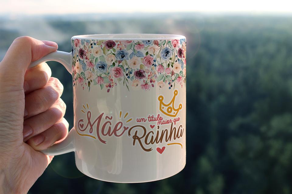 10 Arte Caneca Dia das Mães Arquivo em Png  7