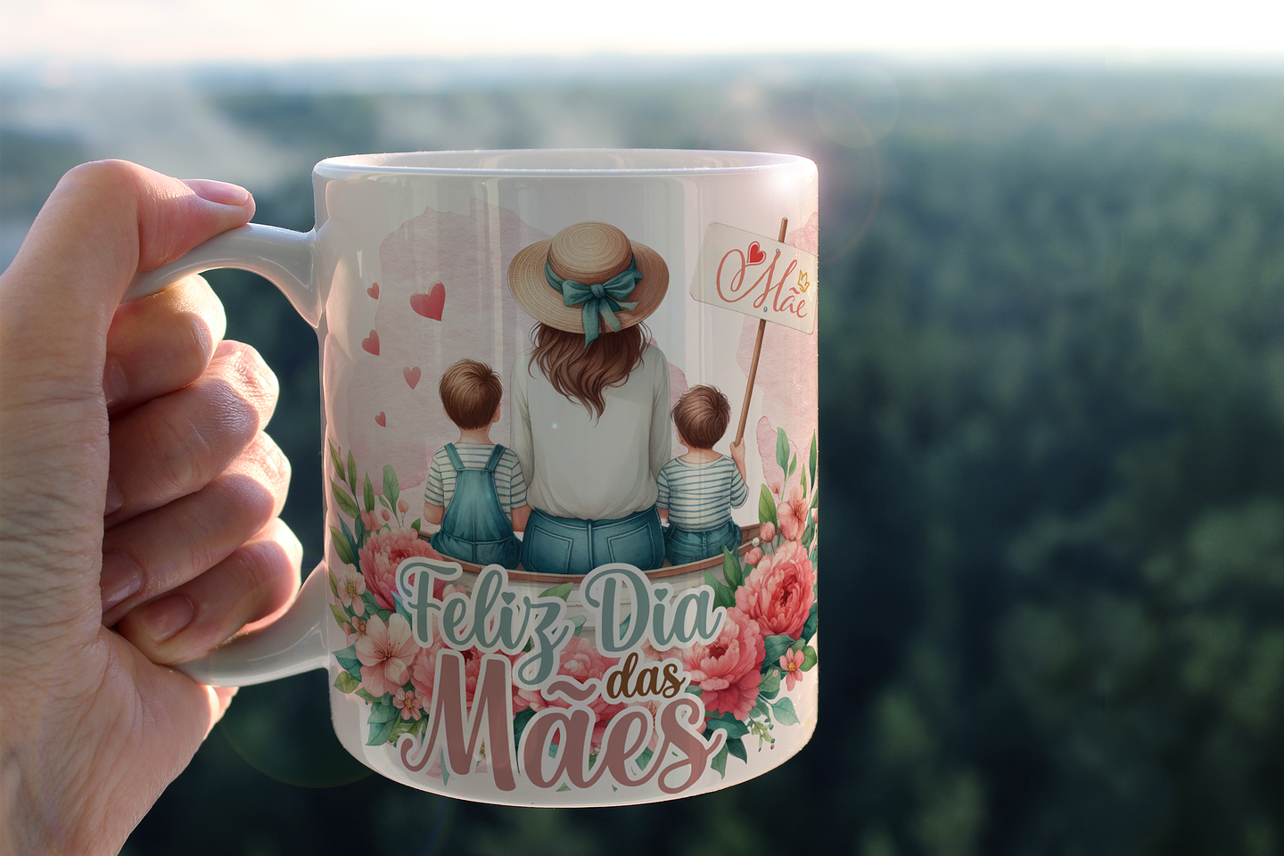 10 Arte Caneca Dia das Mães Arquivo em Png  8