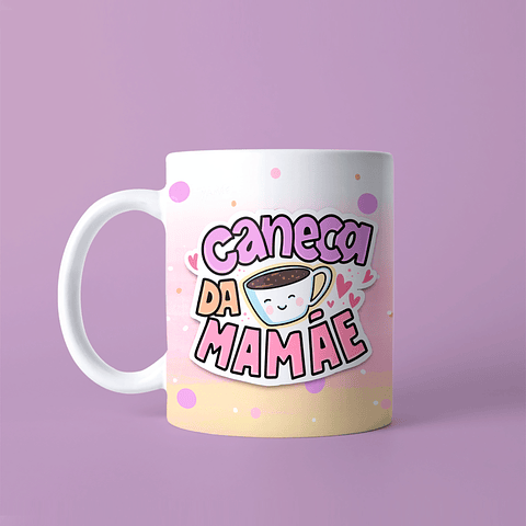 20 Arte Caneca Dia da Mães Arquivo em Jpg