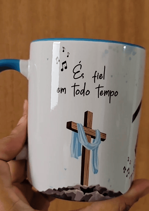 Artes Caneca És Fiel em todo Tempo - Louvor Arquivo Jpg