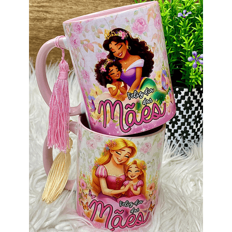 12 Artes Caneca Dia das Mães Princesas da Disney Arquivos em Jpg