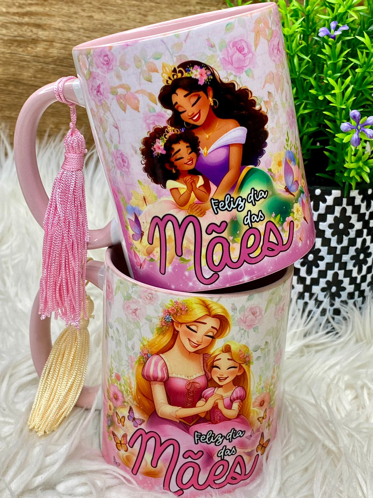 12 Artes Caneca Dia das Mães Princesas da Disney Arquivos em Jpg 5