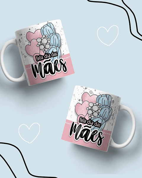 10 Artes para Caneca Dia das Mães Arquivo em Jpg