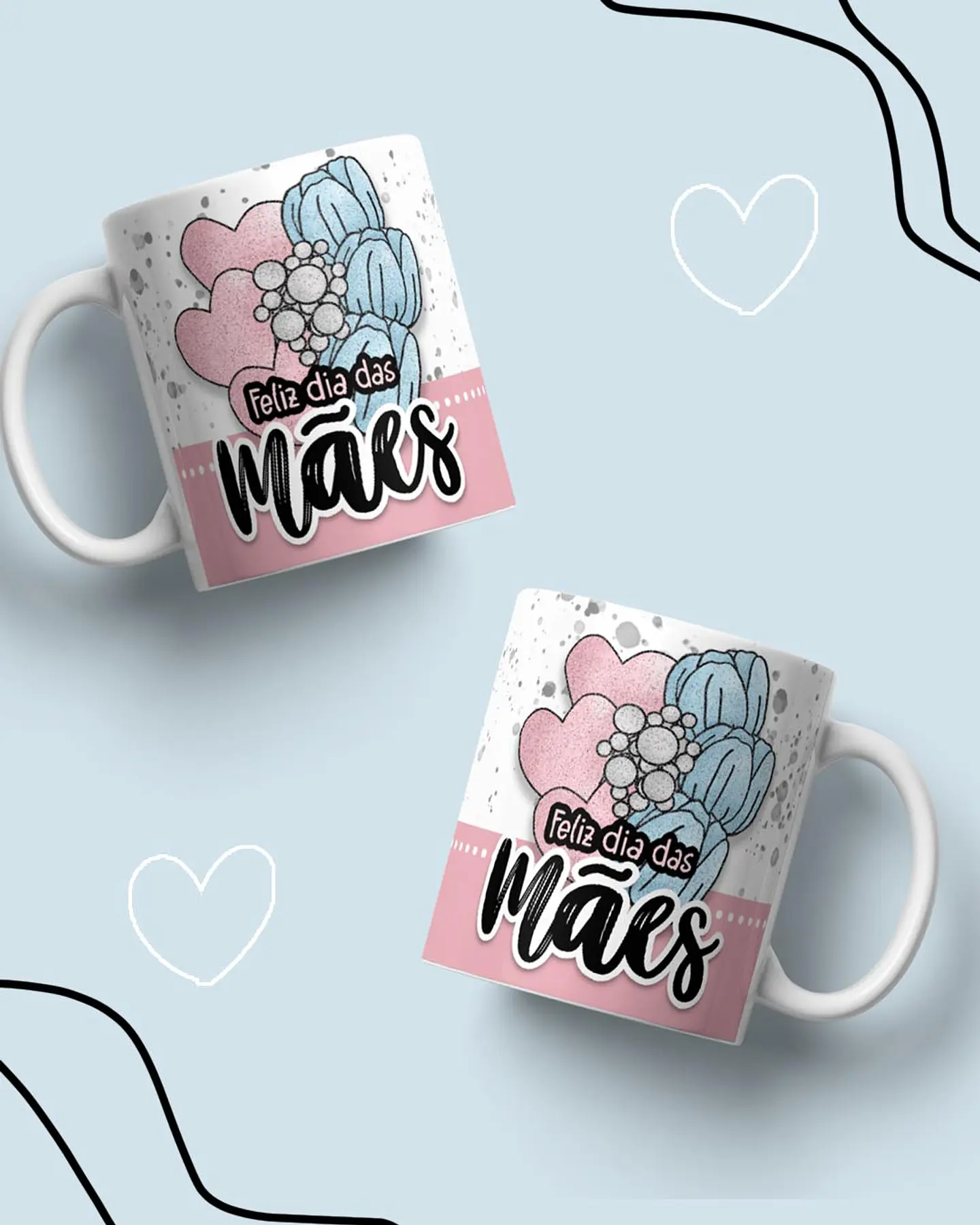 10 Artes para Caneca Dia das Mães Arquivo em Jpg 1