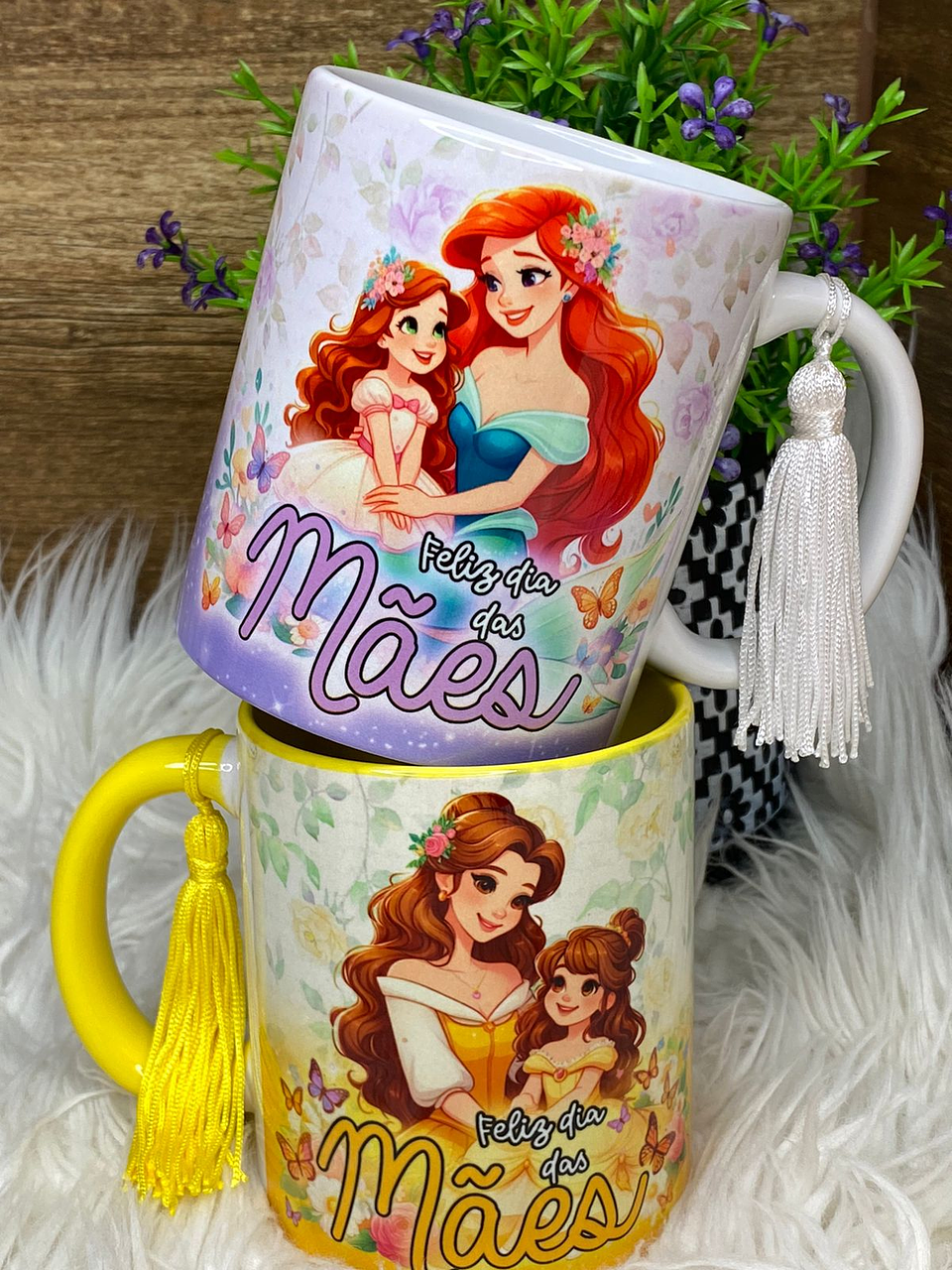 12 Artes Caneca Dia das Mães Princesas da Disney Arquivos em Jpg 6