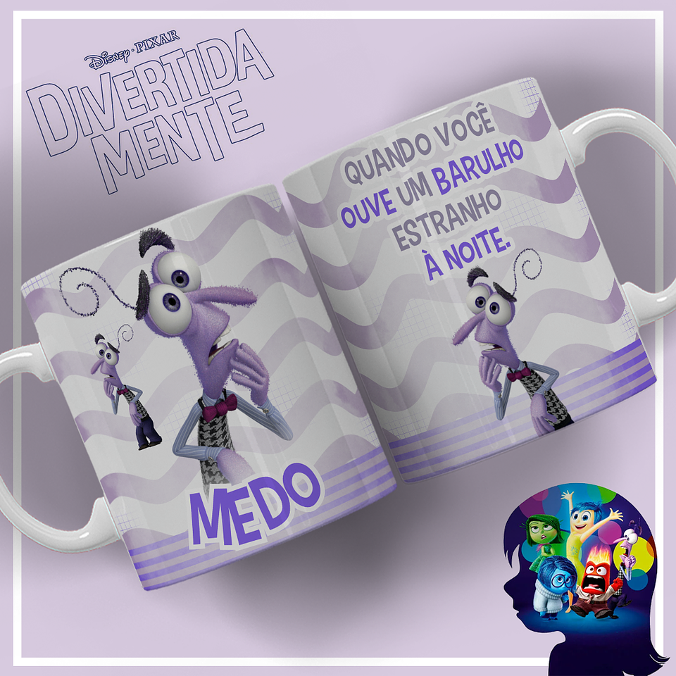 5 Artes para Caneca Divertidamente Arquivo Editável 5