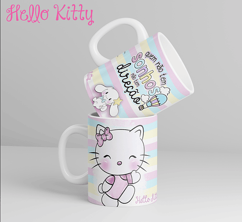 12 Artes para Caneca Hello Kitty Arquivo em Jpg