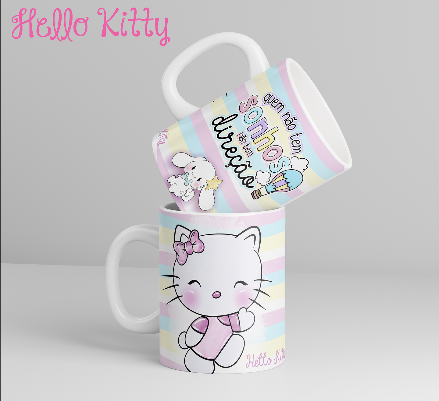 12 Artes para Caneca Hello Kitty Arquivo em Jpg 1