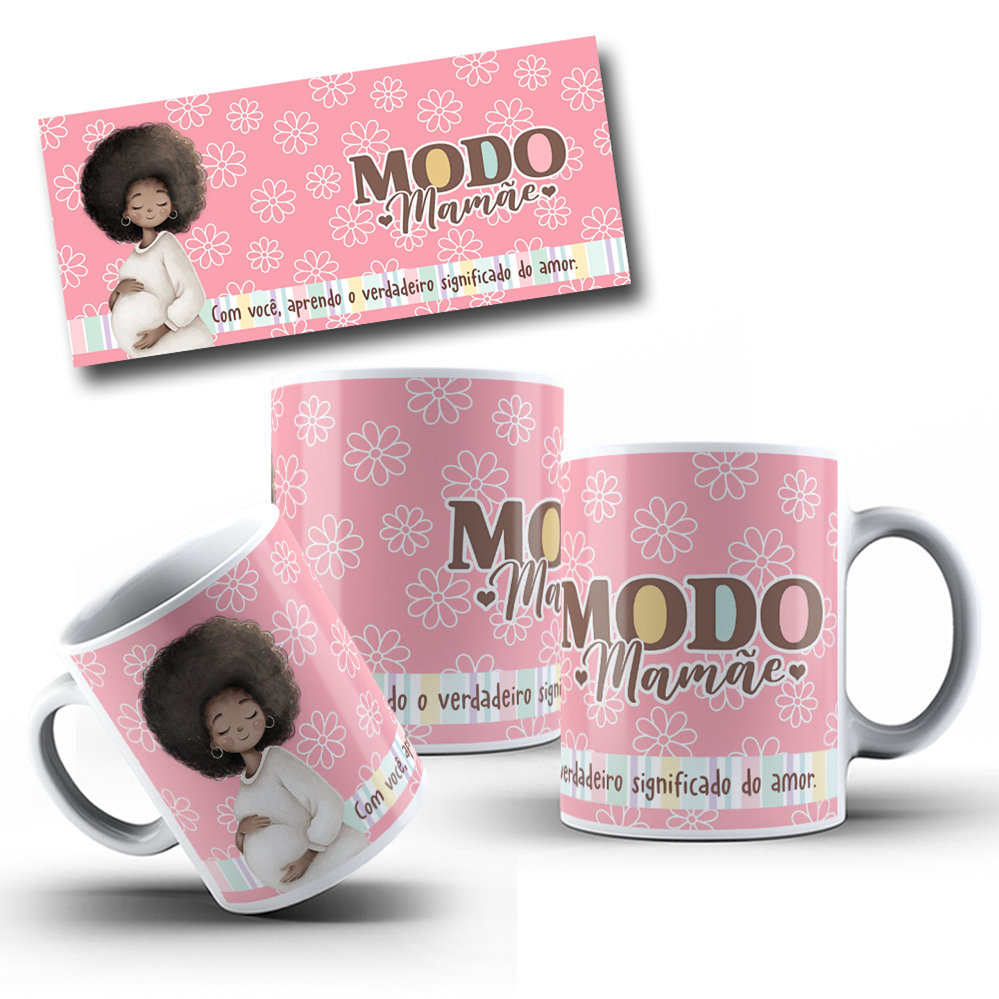 12 Artes para Caneca Dia das Mães Arquivo em Jpg  5