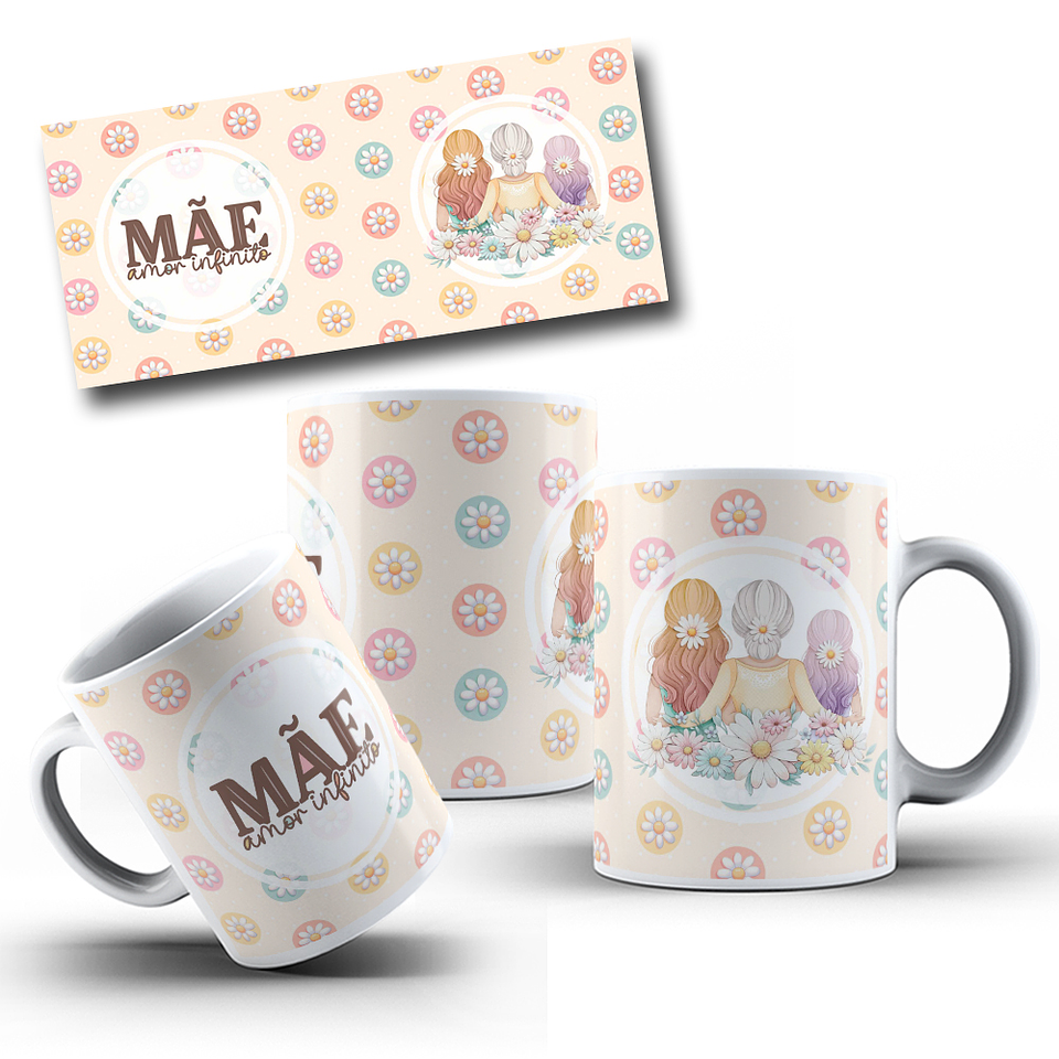 12 Artes para Caneca Dia das Mães Arquivo em Jpg  7
