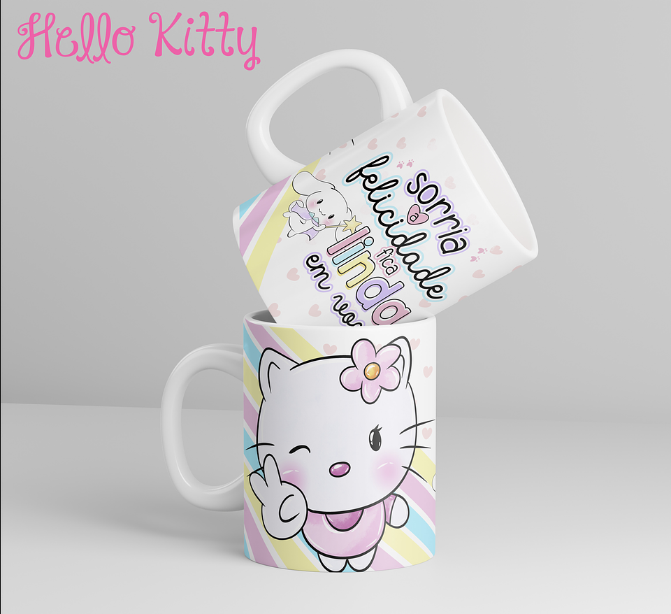 12 Artes para Caneca Hello Kitty Arquivo em Jpg 2