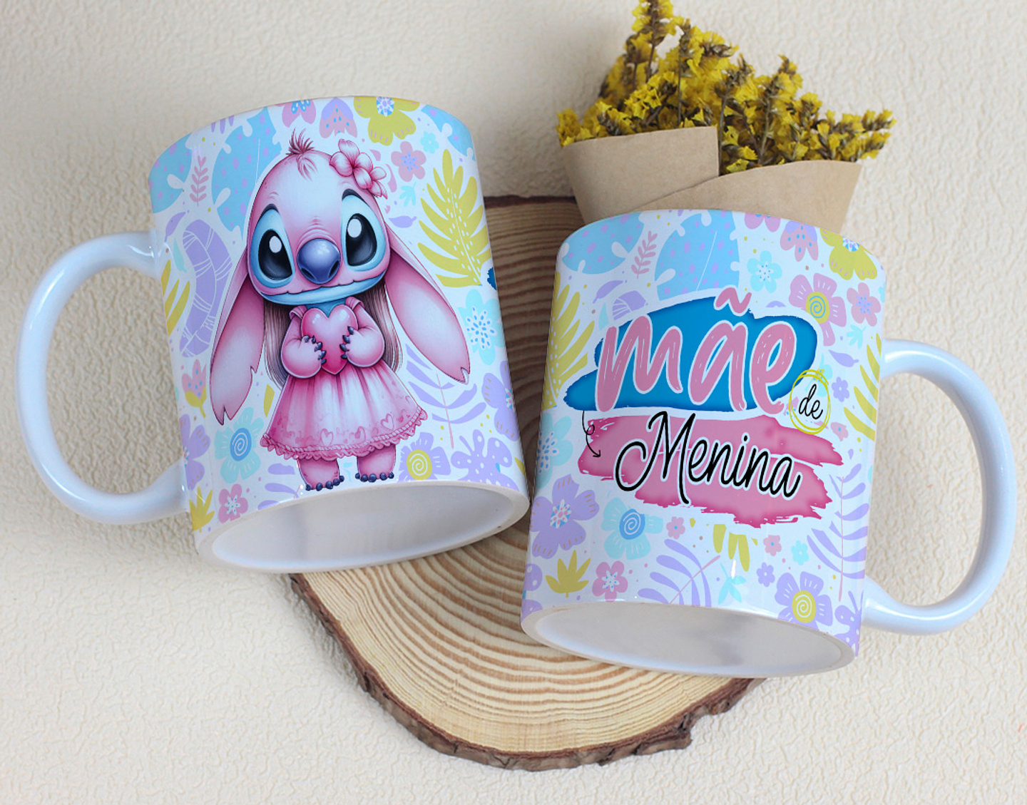10 Artes para Caneca Dia das Mães Stitch Arquivo Editável 9