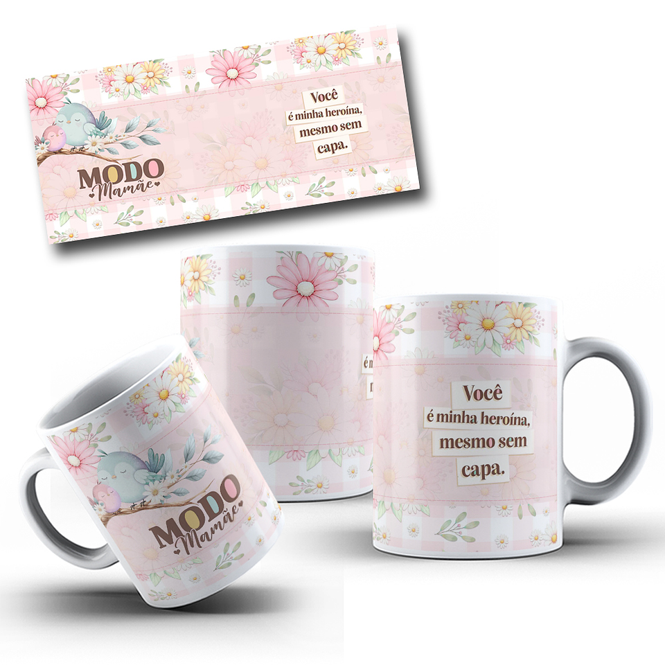 12 Artes para Caneca Dia das Mães Arquivo em Jpg  9