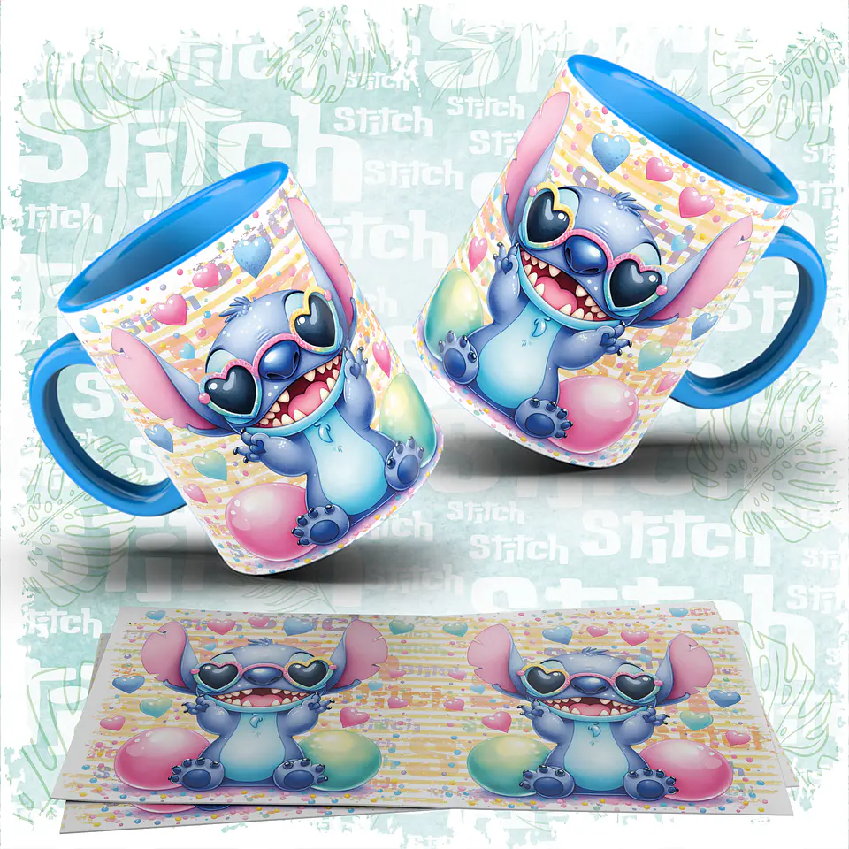 10 Artes para Caneca Stitch Arquivo em Jpg  4