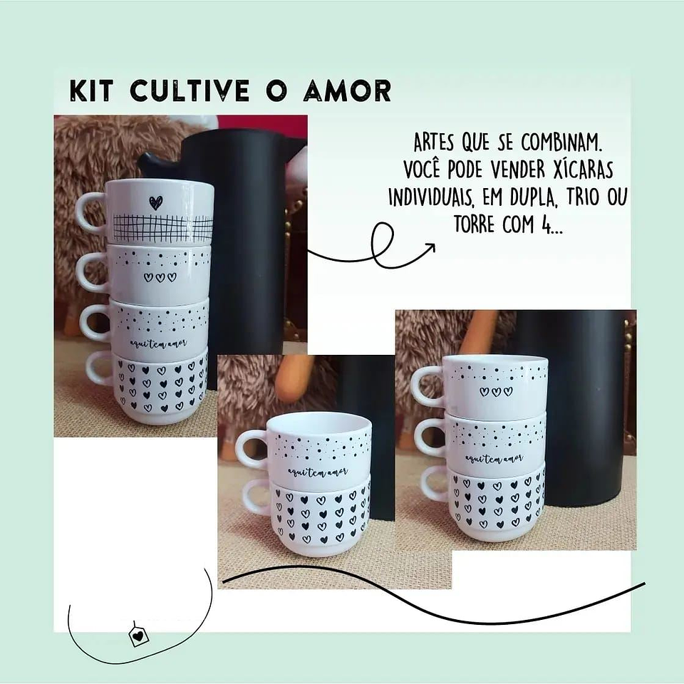 15 Artes para Caneca Frases Cultive o Amor Arquivo em Jpg 6