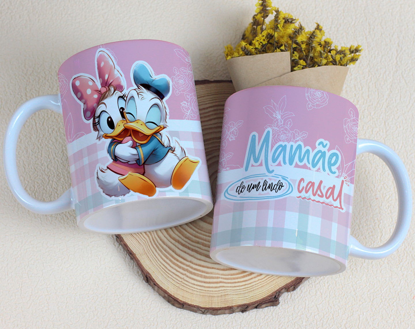 15 Artes para Caneca Dia das Mães Minnie e Margarida Arquivo Editável 6