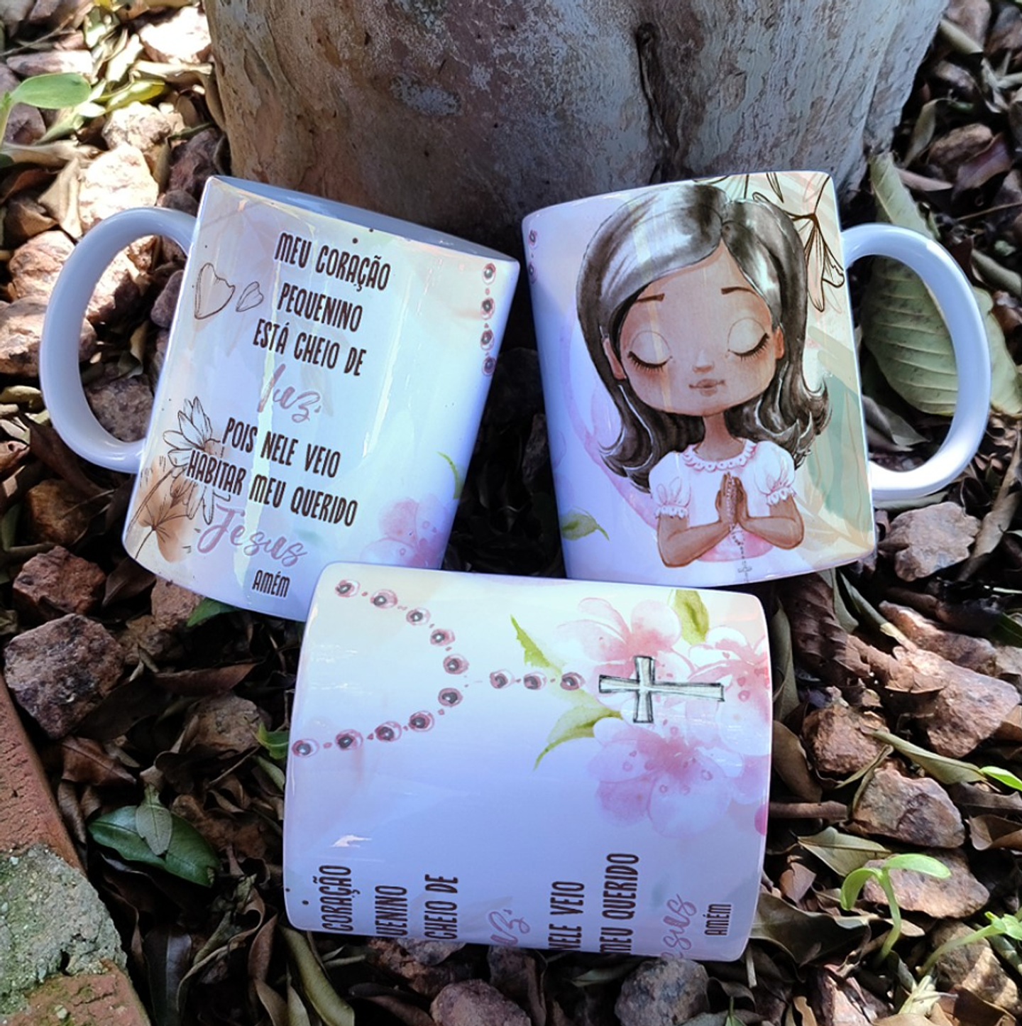 16 Artes para Caneca Primeira Eucaristia Menino e Menina Arquivo Editável 7