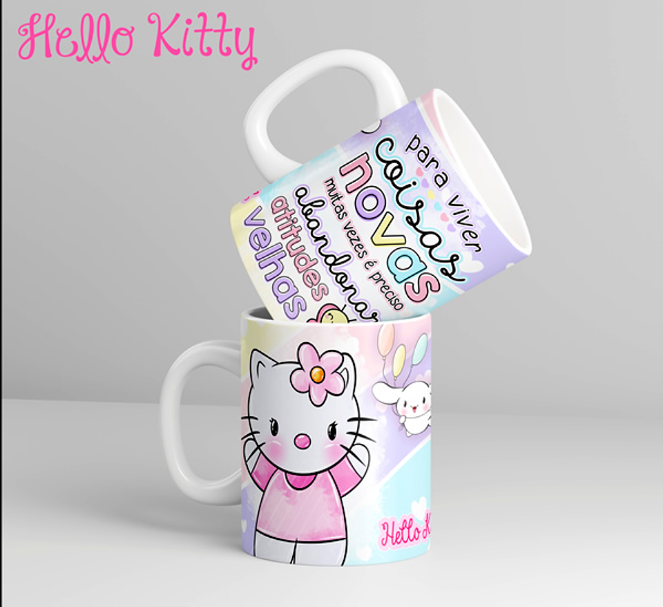 12 Artes para Caneca Hello Kitty Arquivo em Jpg 10