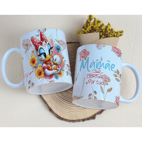 15 Artes para Caneca Dia das Mães Minnie e Margarida Arquivo Editável