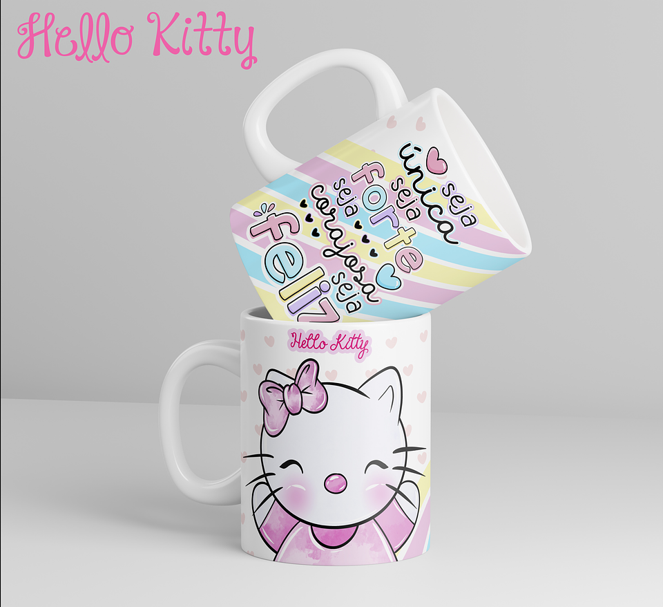 12 Artes para Caneca Hello Kitty Arquivo em Jpg 12