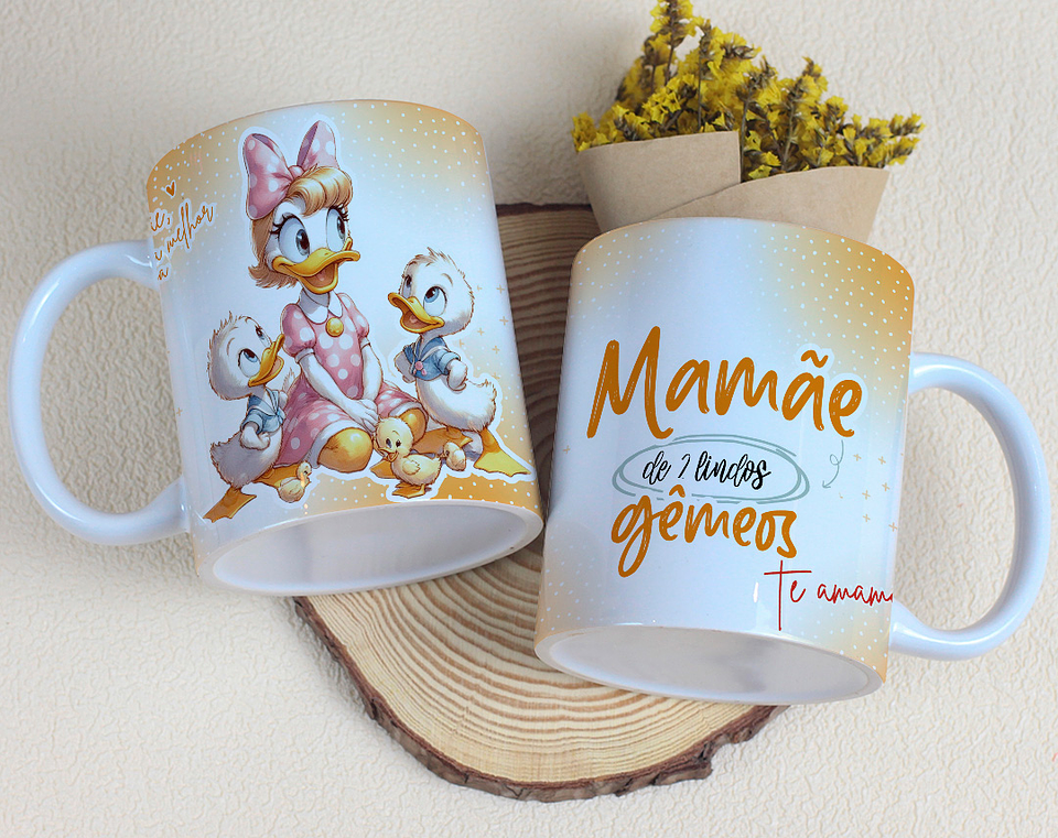 15 Artes para Caneca Dia das Mães Minnie e Margarida Arquivo Editável 15