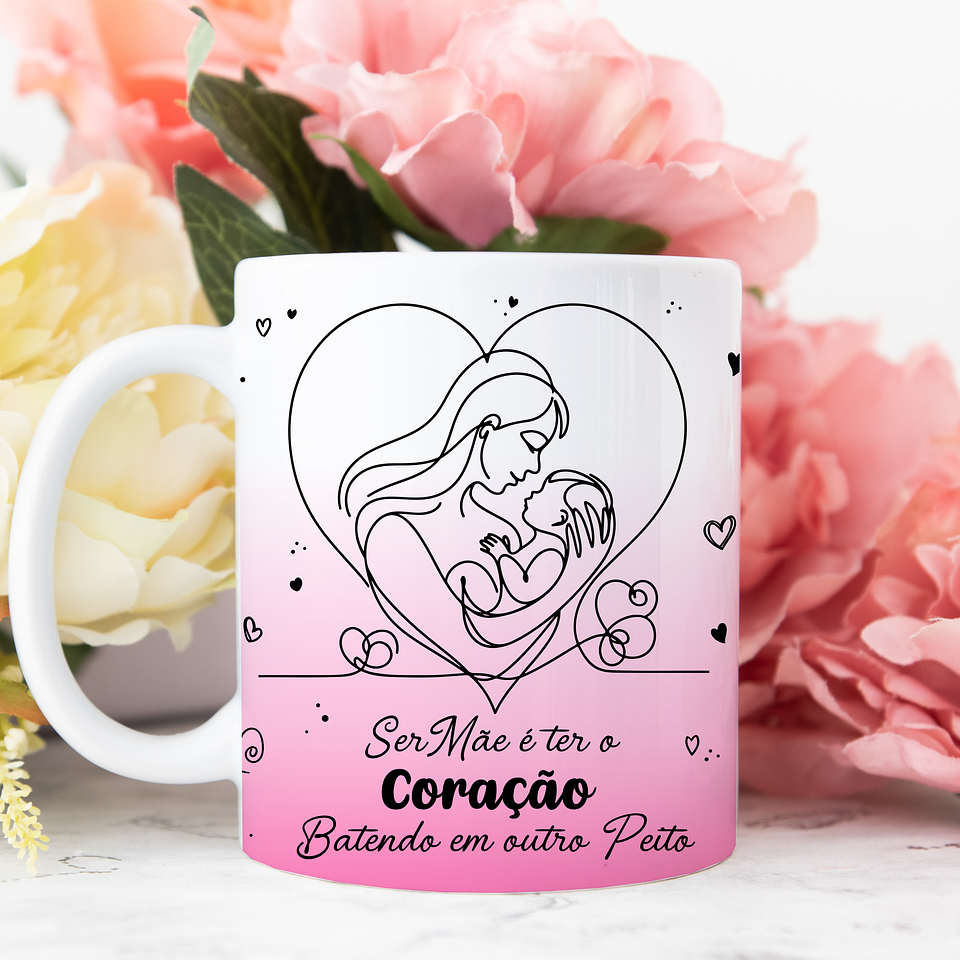 25 Artes para Caneca Dia das Mães em Linhas Arquivo Jpg 7