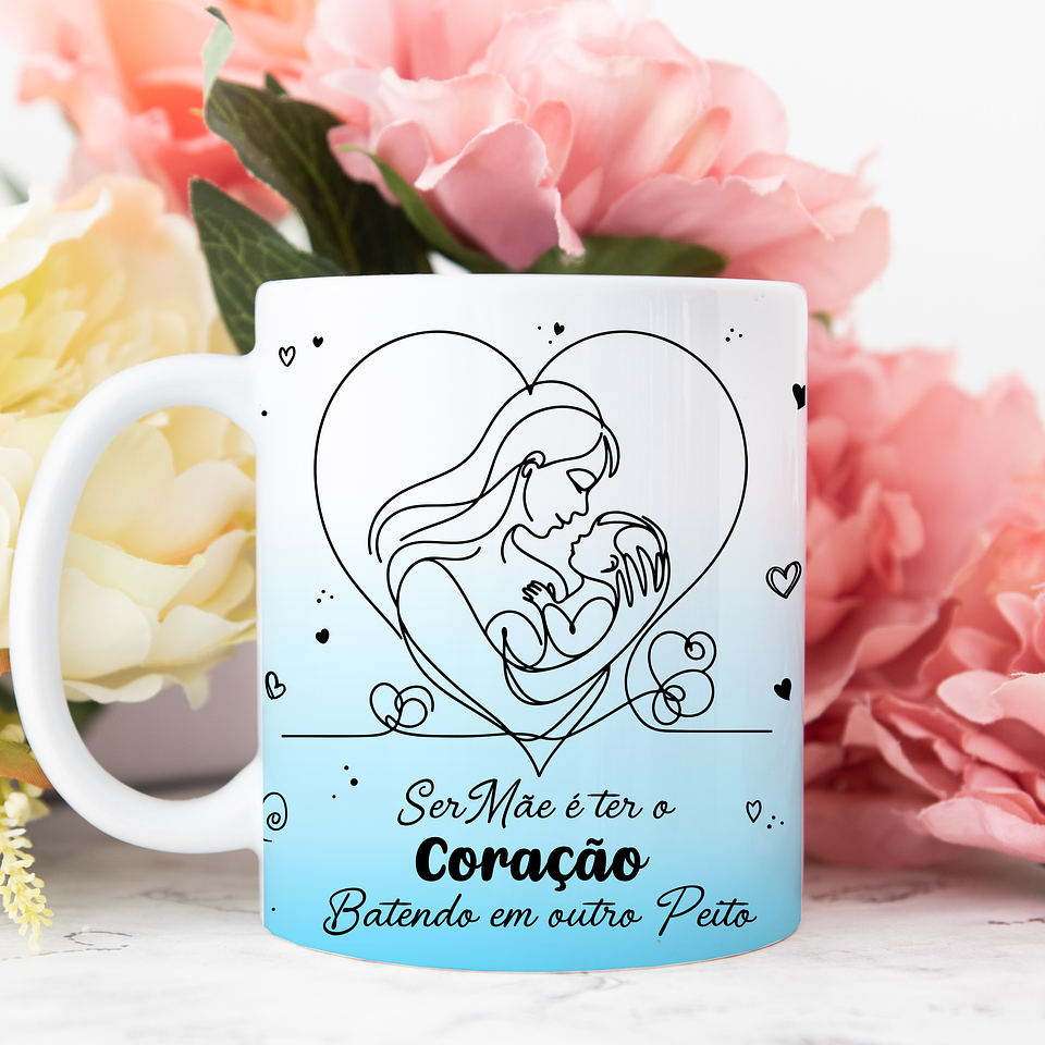 25 Artes para Caneca Dia das Mães em Linhas Arquivo Jpg 8