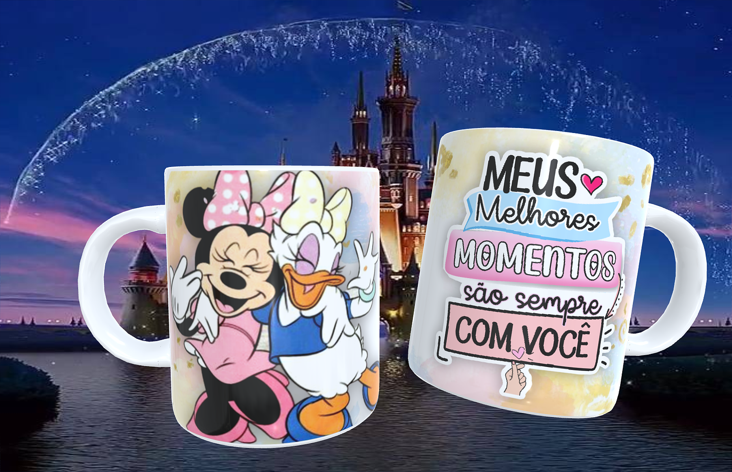 20 Artes para Caneca Amizade Disney Arquivo Editável  9