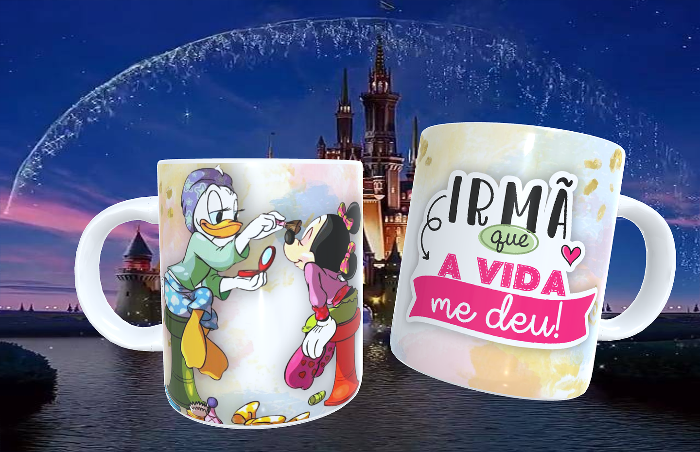 20 Artes para Caneca Amizade Disney Arquivo Editável  10