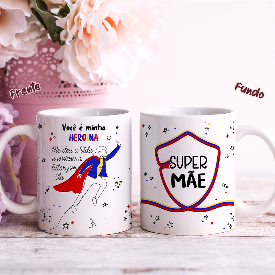 25 Artes para Caneca Dia das Mães em Linhas Arquivo Jpg 19